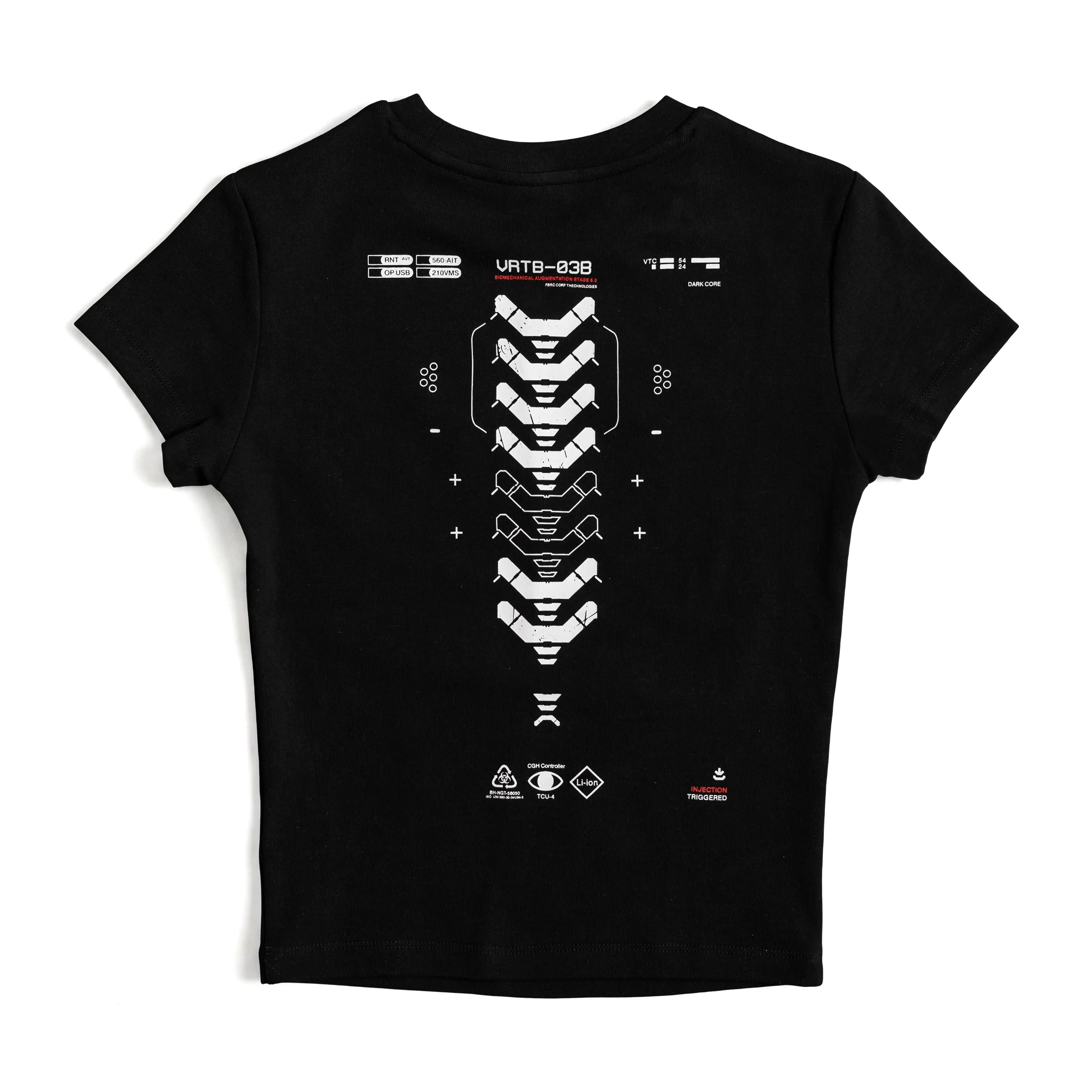 VRTB-03B Black Semi-Crop T - Image 7