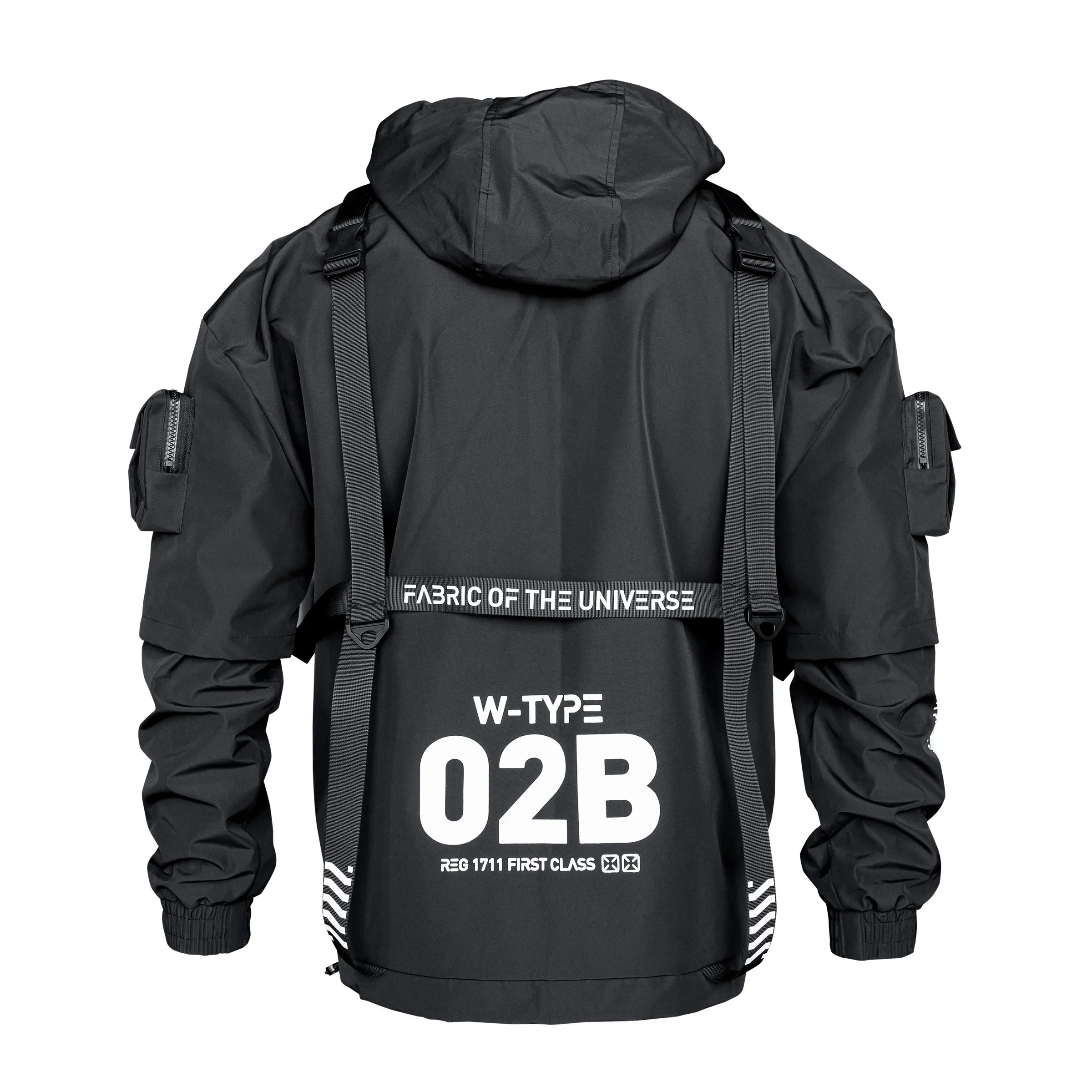W-Type 02B Black Windbreaker - Image 2