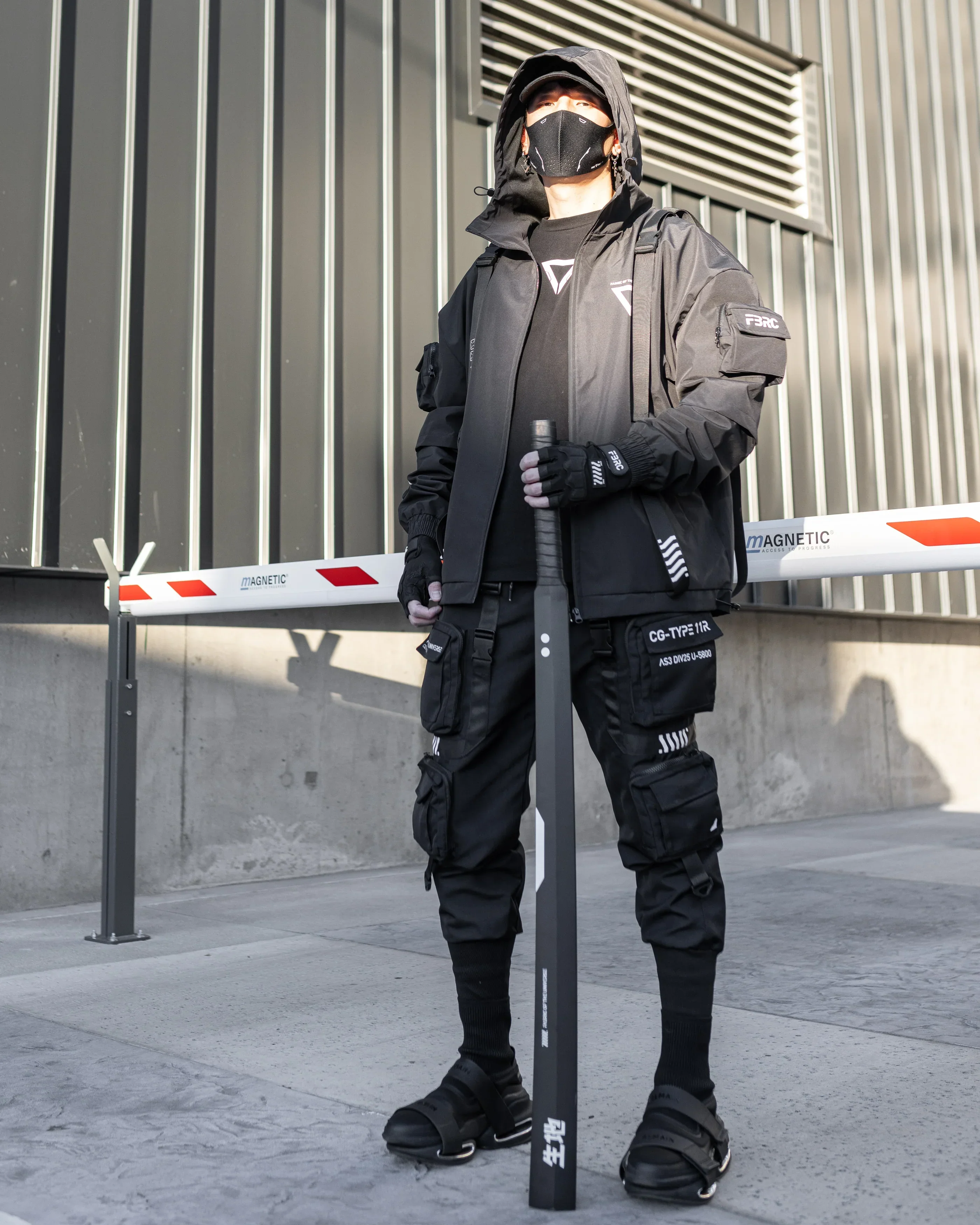 W-Type 02B Black Windbreaker - Image 7