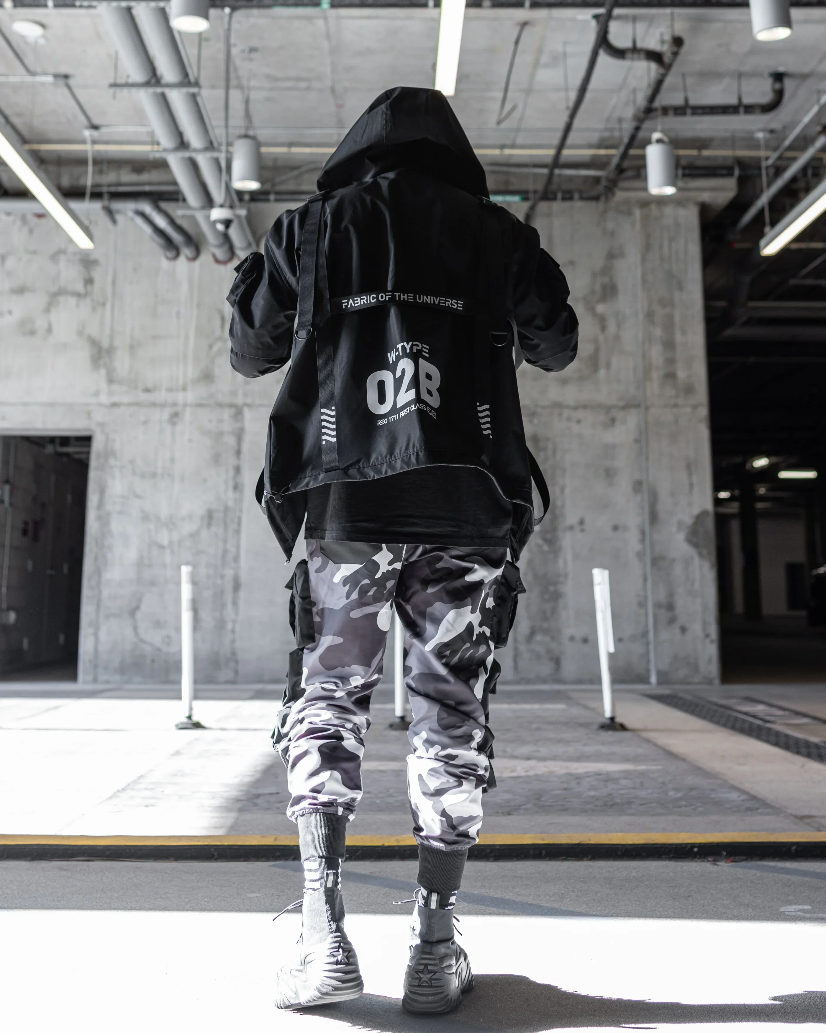 W-Type 02B Black Windbreaker - Image 8
