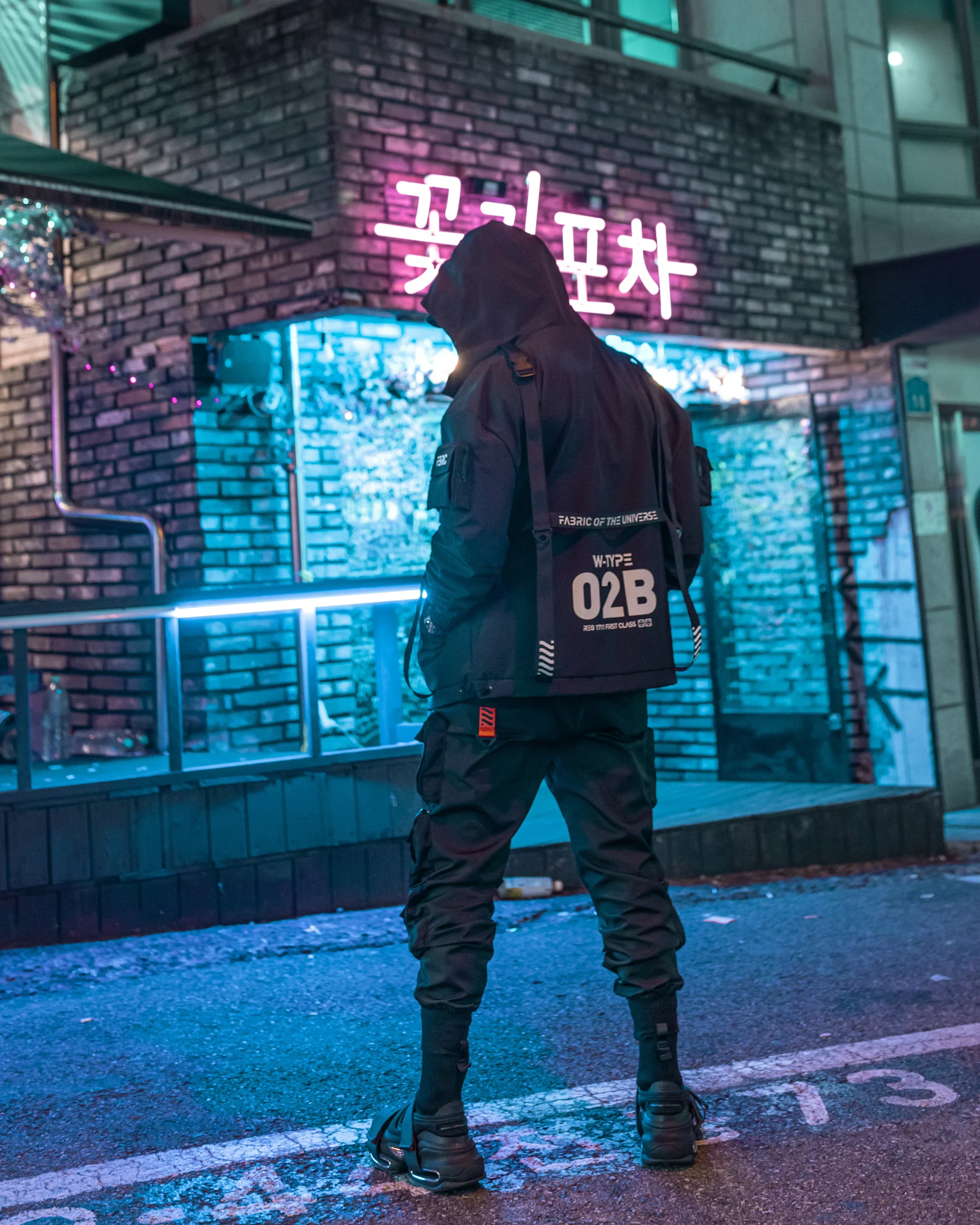 W-Type 02B Black Windbreaker - Image 9