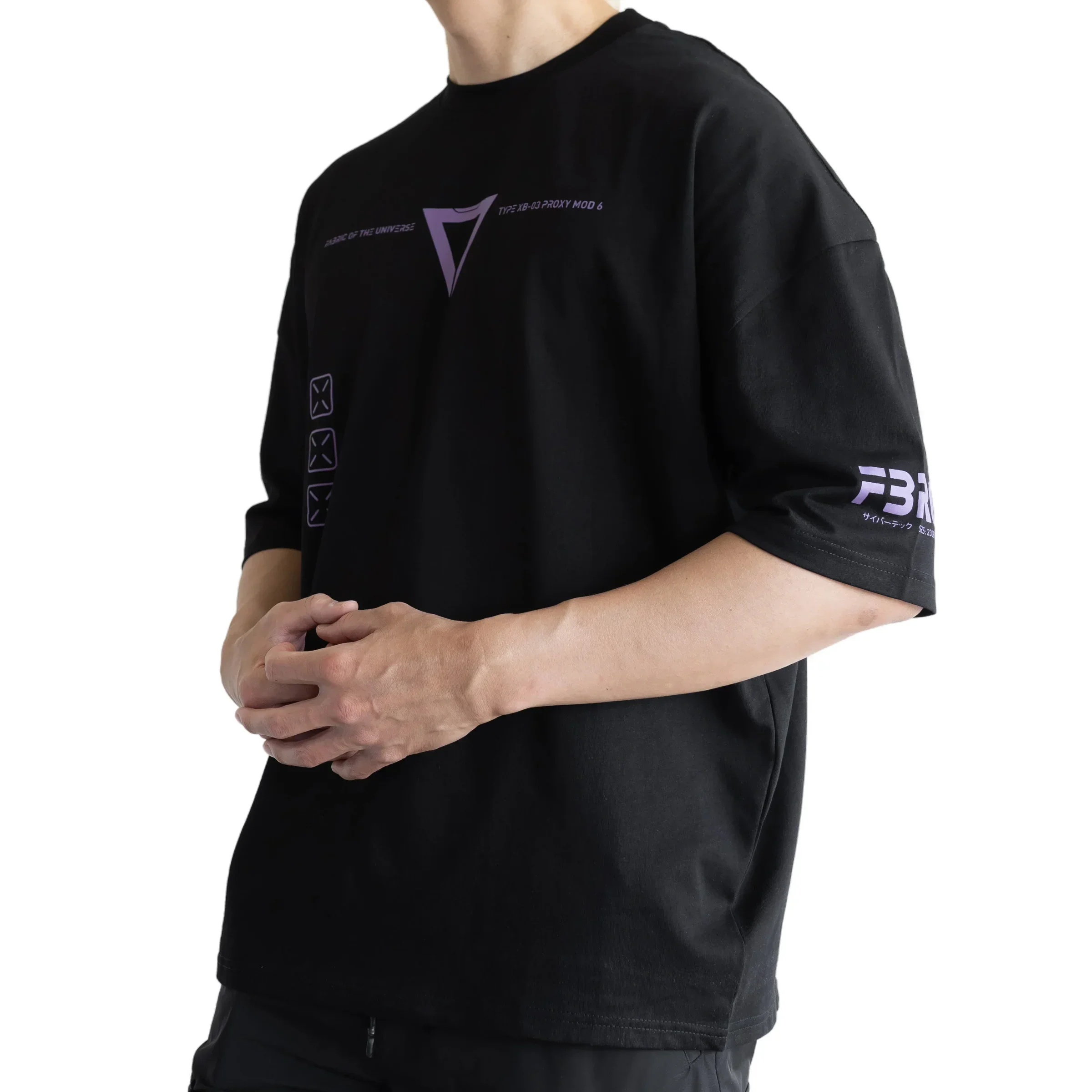 XB-03 Black Oversized Short Sleeve T - Image 3