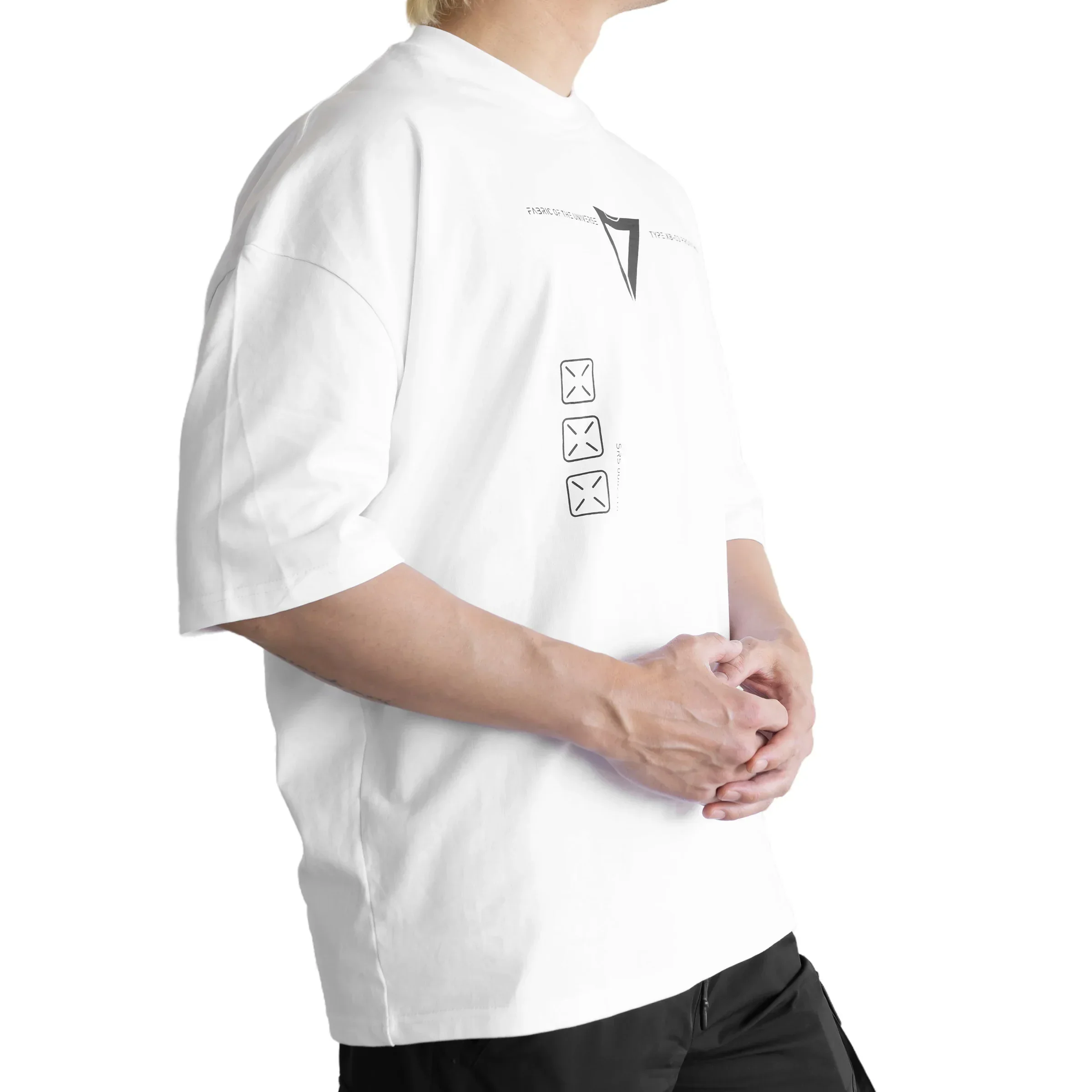 XB-03 White Oversized Short Sleeve T - Image 3