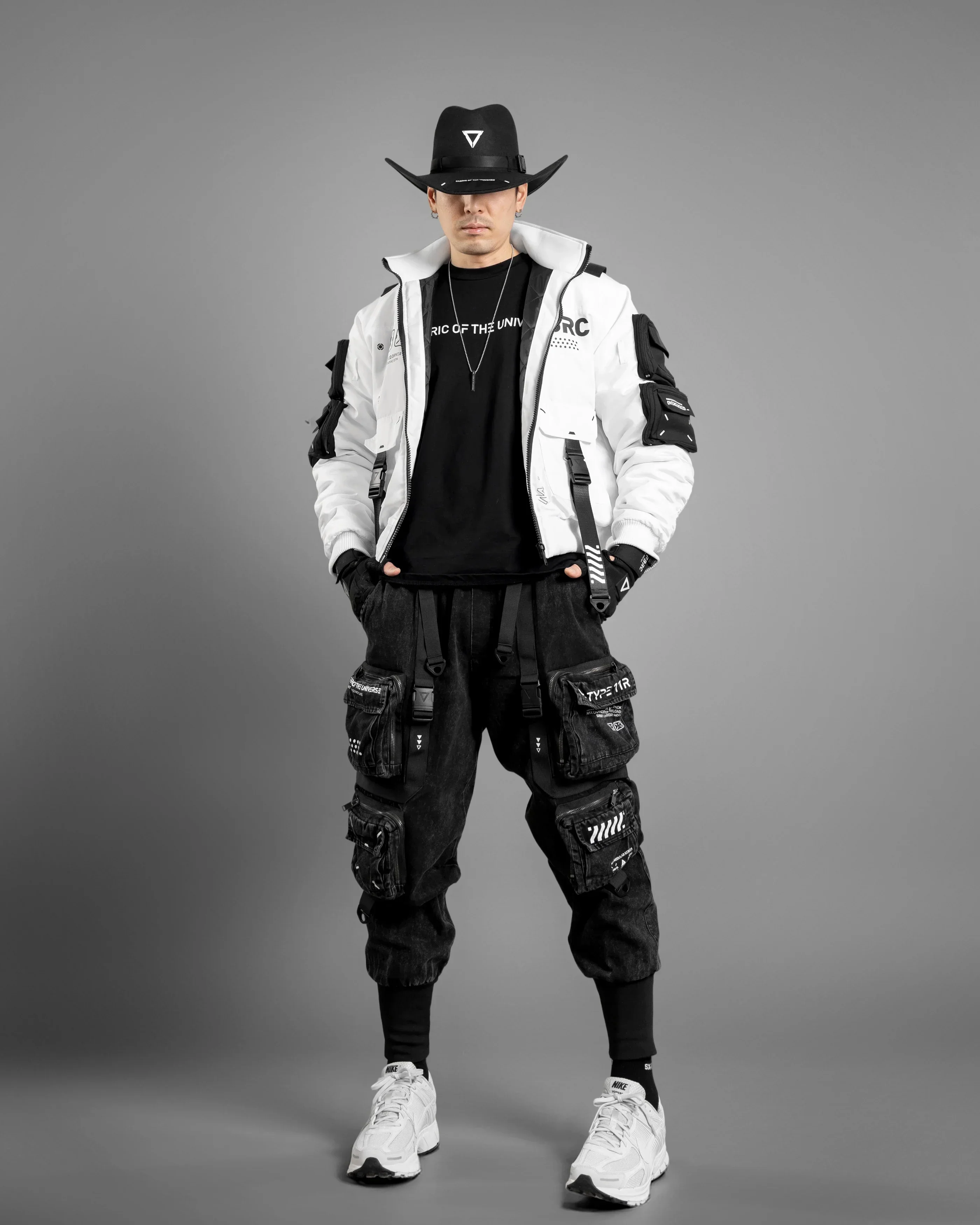 XB-04 White Short Bomber Jacket - Image 3