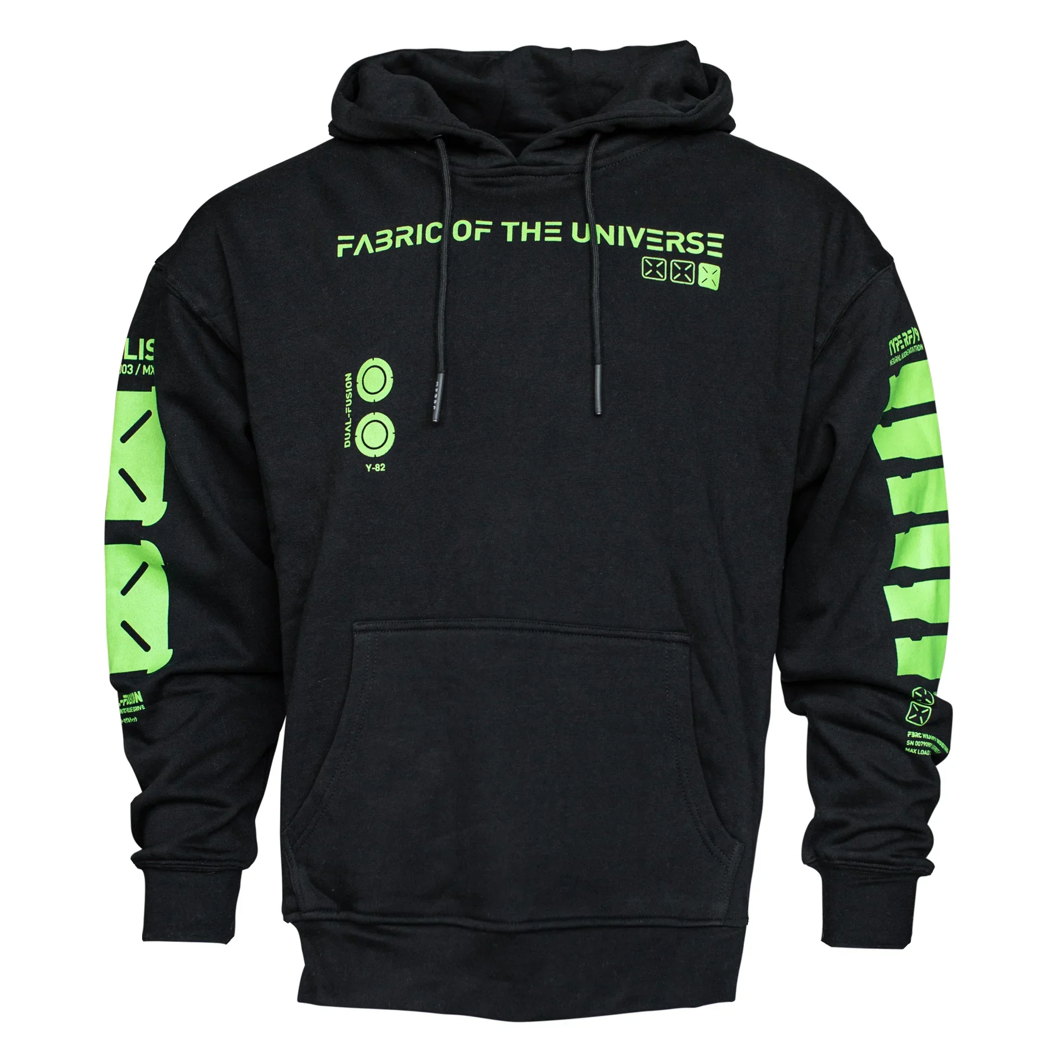 Y-2050 Black Lime Hoodie - Image 2