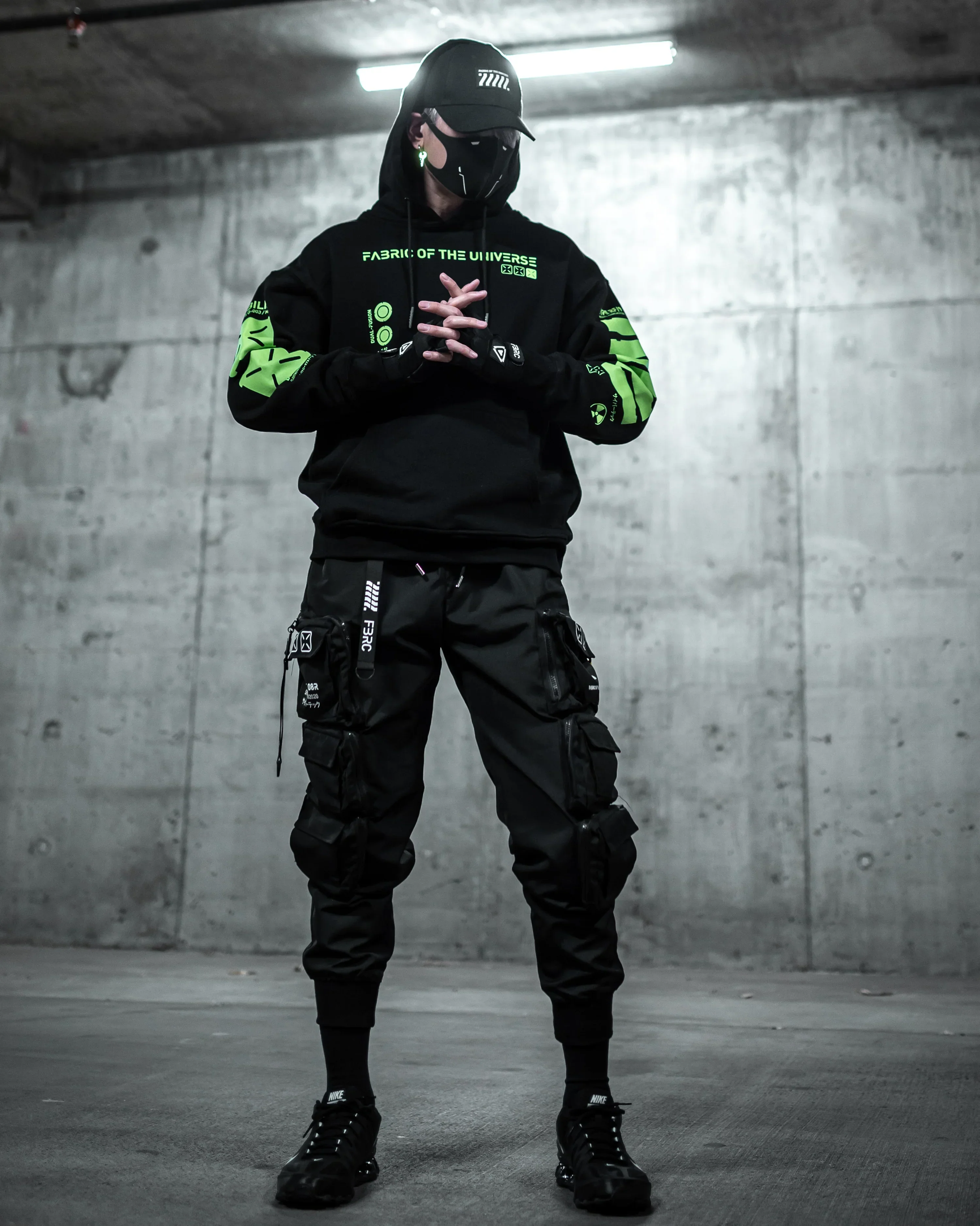 Y-2050 Black Lime Hoodie - Image 7