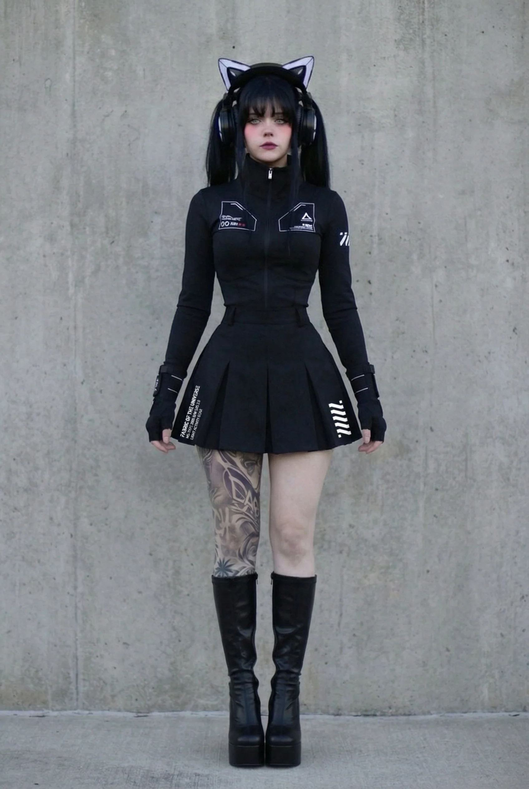 ZBS-Type 003P Black Zip Bodyshirt - Image 11