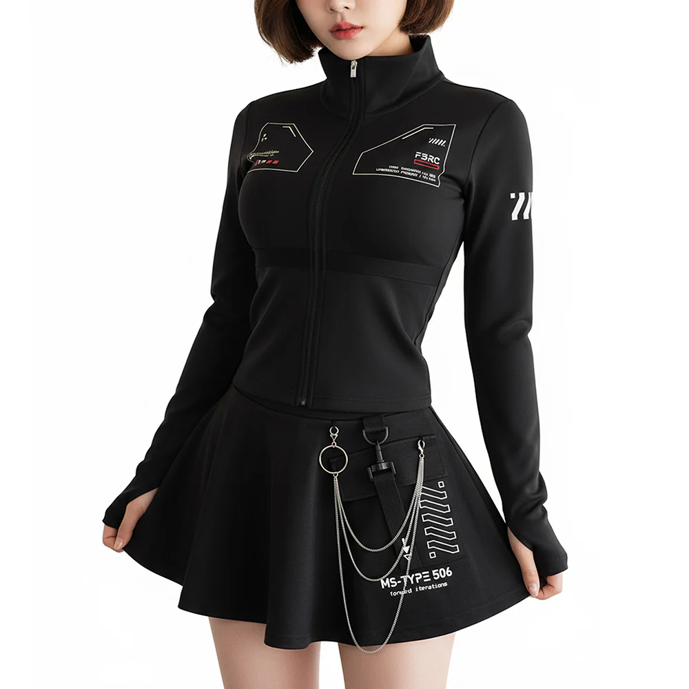 ZBS-Type 003P Black Zip Bodyshirt - Image 3