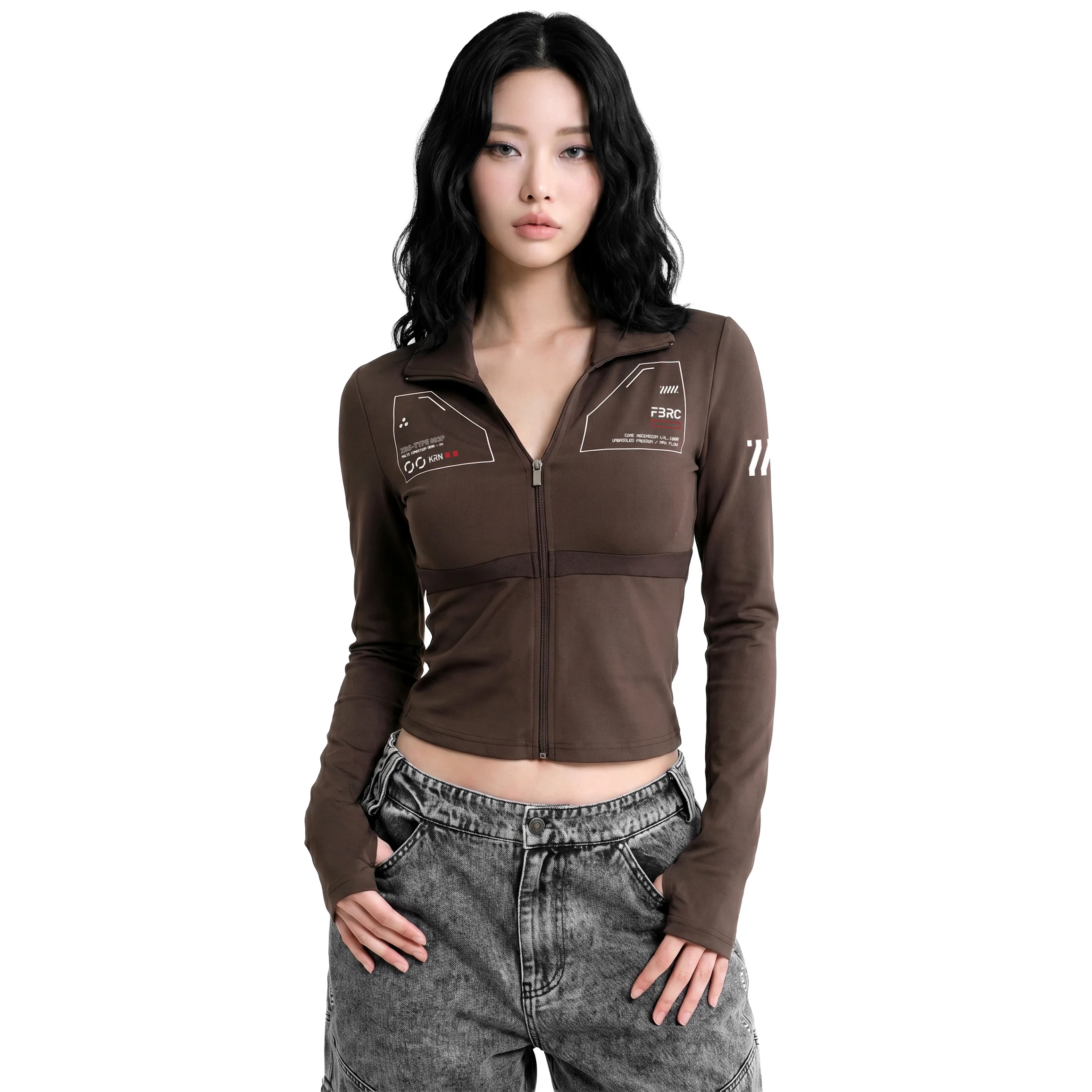 ZBS-Type 003P Brown Zip Bodyshirt - Image 4