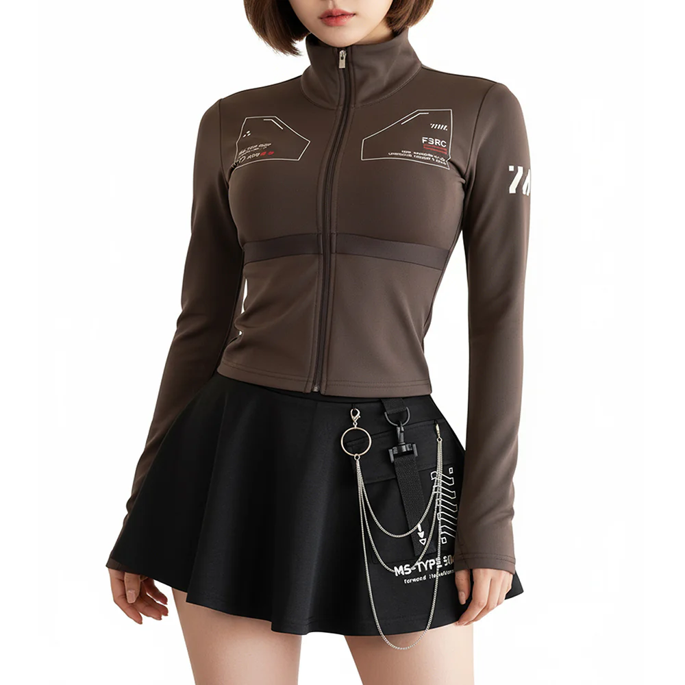 ZBS-Type 003P Brown Zip Bodyshirt - Image 6