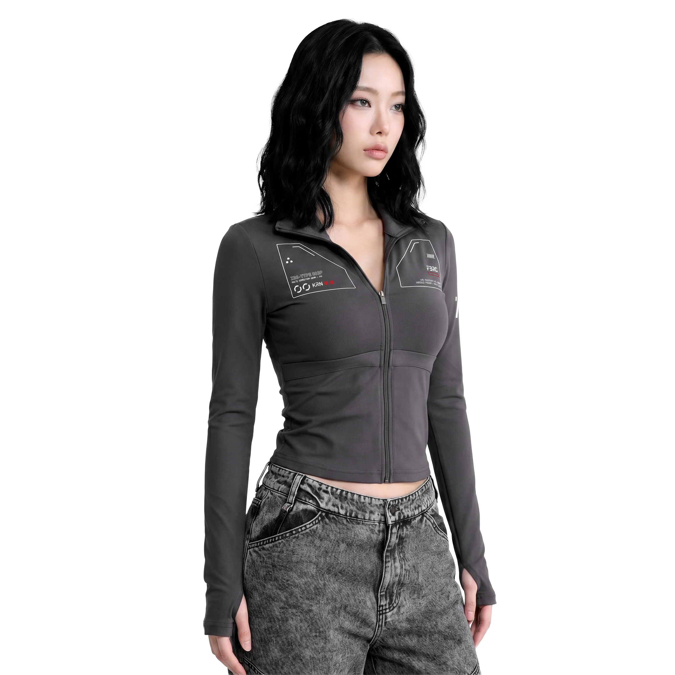 ZBS-Type 003P Gray Zip Bodyshirt - Image 3