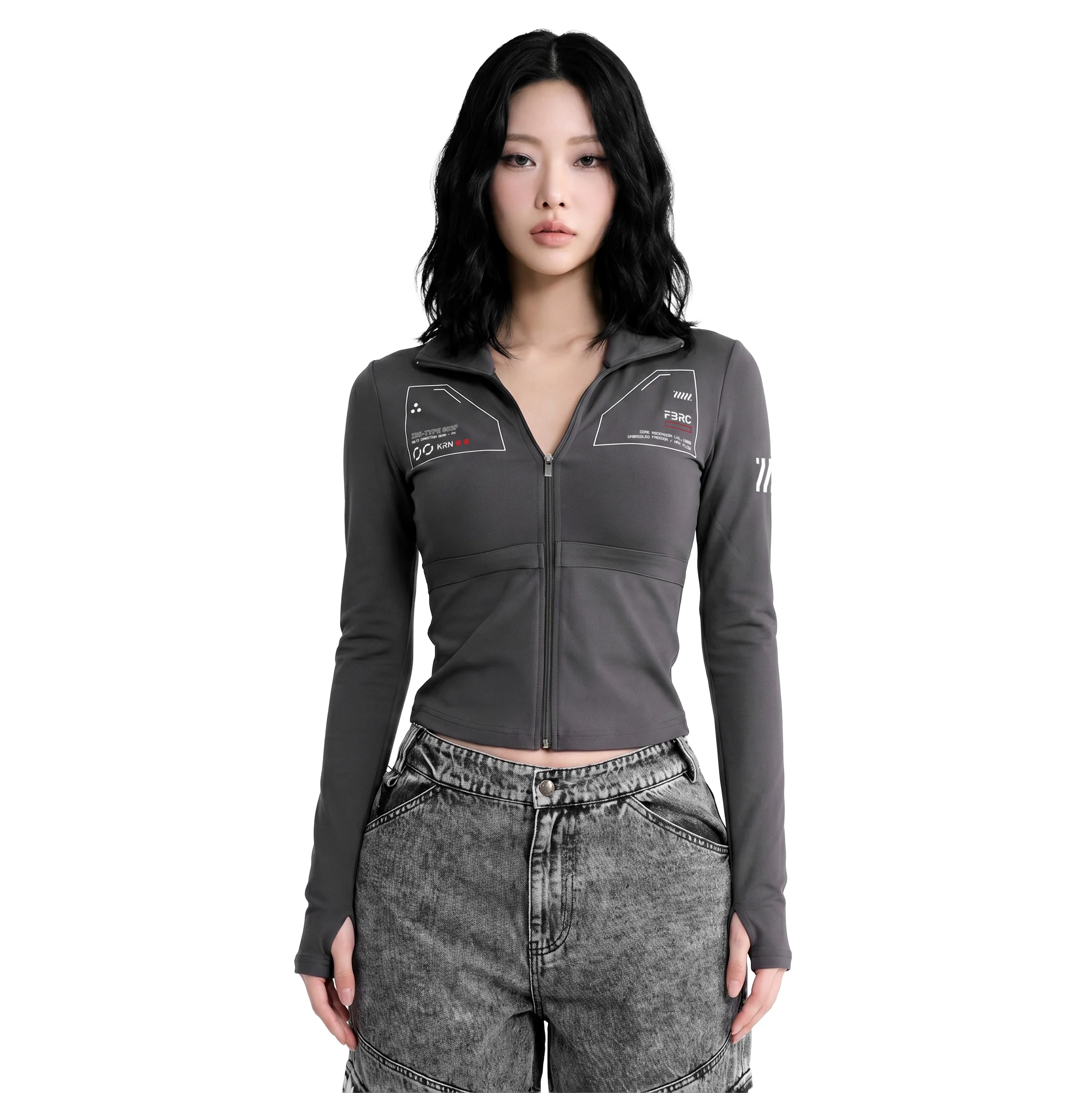 ZBS-Type 003P Gray Zip Bodyshirt - Image 4