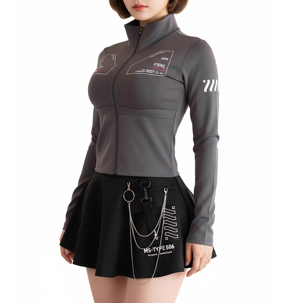 ZBS-Type 003P Gray Zip Bodyshirt - Image 6